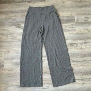 Lululemon Wind Down wide leg high waisted pants - gray, size 10